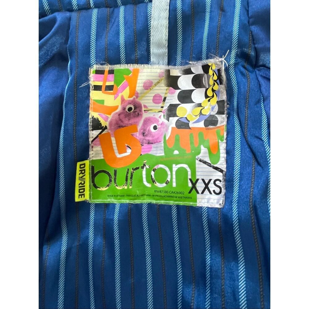 Burton Woman’s XXS Blue Ski Snowboarding Jacket - Picture 8 of 13